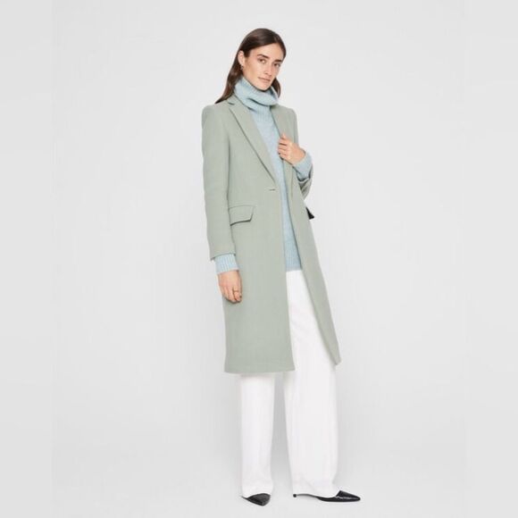 Club Monaco Slim Tailored Coat in Sage, NWT, Size XL - Picture 8 of 14